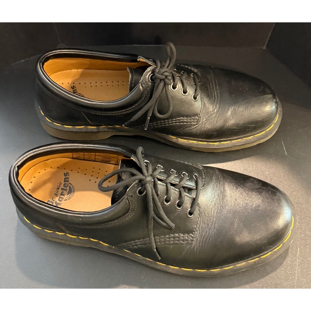 Doc Martens Mens Size 11 Padded Collar Oxford Black Leather 5 Eye 11849 Preppy - Picture 2 of 11